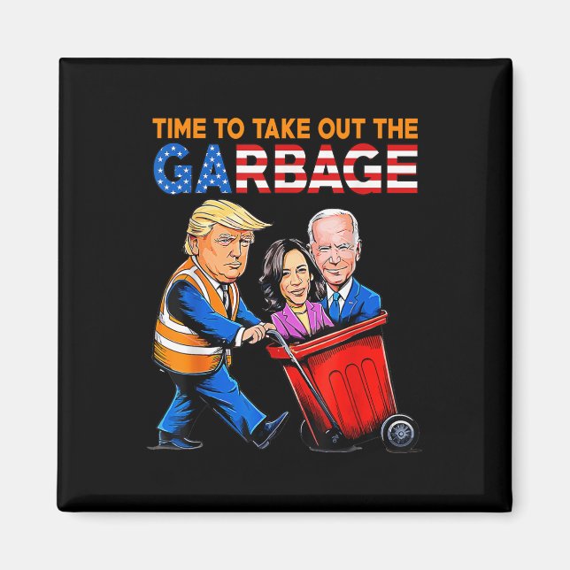 Imã Lixo Para A Camisa De Trump 2024 (Frente)