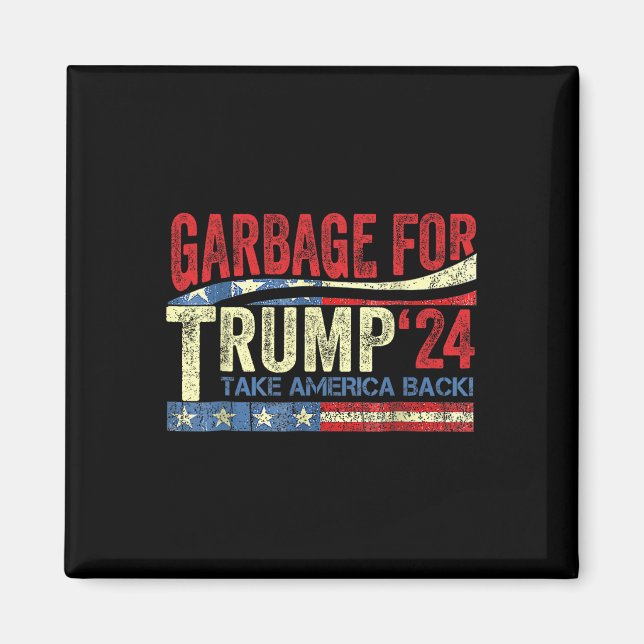 Imã Lixo Para Trump 2024 (Frente)