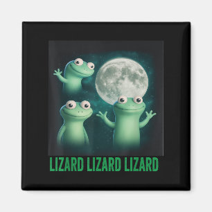 Imã Lizard Lizard Engraçado Lizard Moon Me Traindo