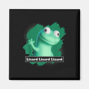 Imã Lizard Lizard Lizard Elio Meme Engraçado Design T-
