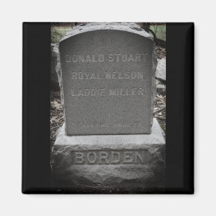 Imã Lizzie Borden Dog Headstone - Cemitério de Pet