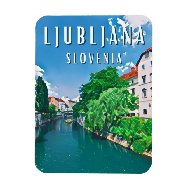 Ímã Ljubljana, perle de la Slovénie (Vertical)