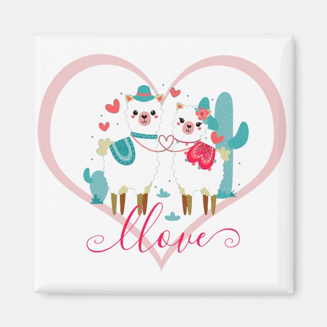 Imã Llama em Amor  (Frente)