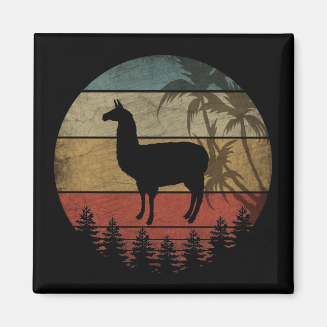 IMÃ LLAMA RETRÔ VINTAGE (Frente)