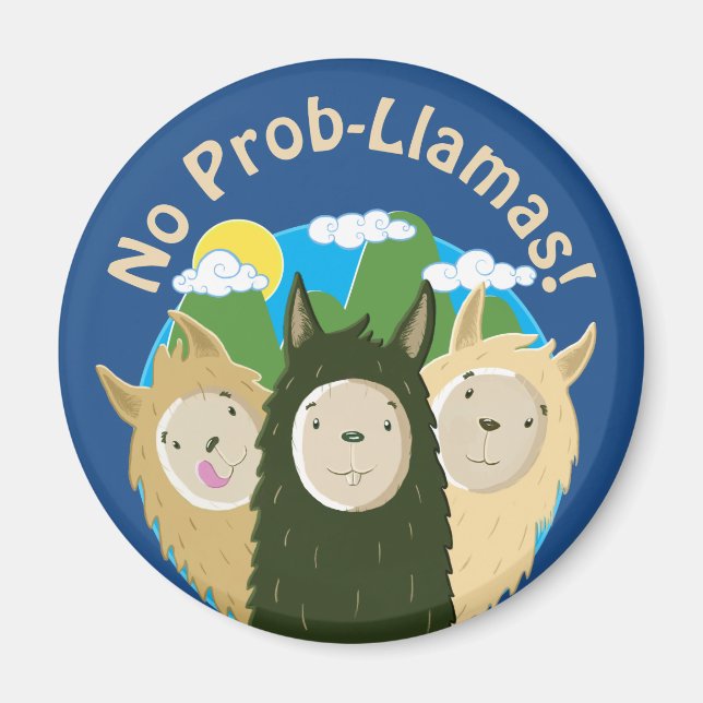 Imã Llamas Não Têm Prob-Lhamas (Frente)