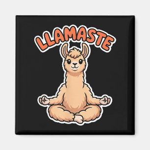 Imã Llamaste Lhama Engraçado Meditando Bichinho Fofo I