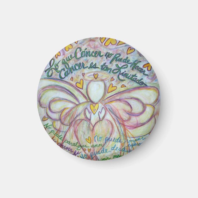 Imã Lo que Cáncer no Puede Hacer Angel Magnet (Frente)