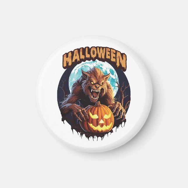 Imã Lobisomem de Halloween (Frente)