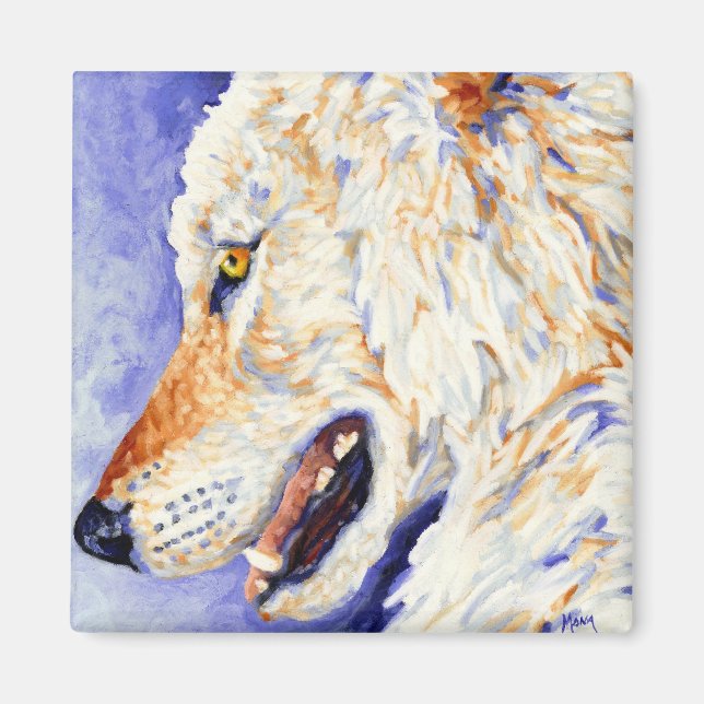 Imã Lobo Branco (Frente)