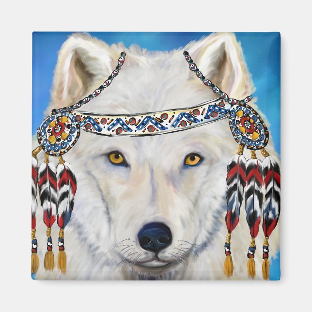 Imã Lobo Branco (Frente)
