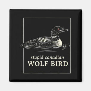 Imã Lobo canadense estúpido meme engraçado de caça ao