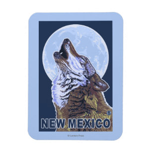 Ímã Lobo cinzento HowlingNew México