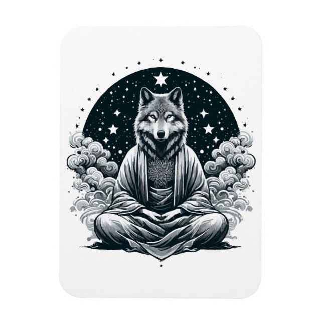 Ímã Lobo Consciente (Vertical)