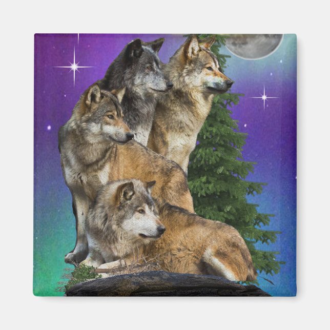 Imã lobo e lua (Frente)