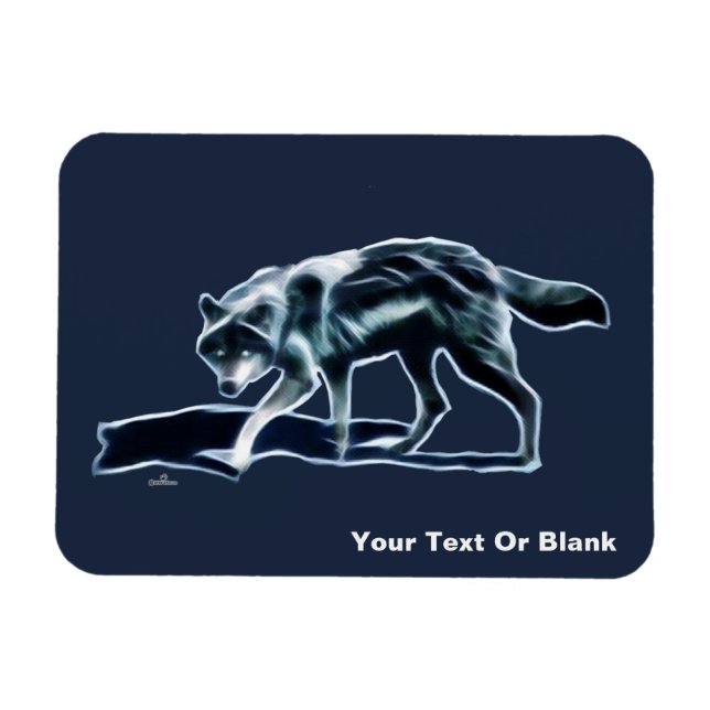 Ímã Lobo Escuro (Horizontal)