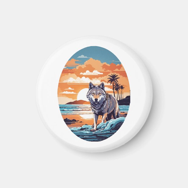 Imã Lobo na Praia (Frente)
