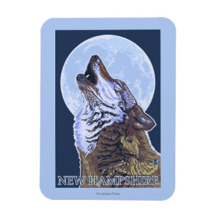 Ímã Lobo novo de HampshireHowling