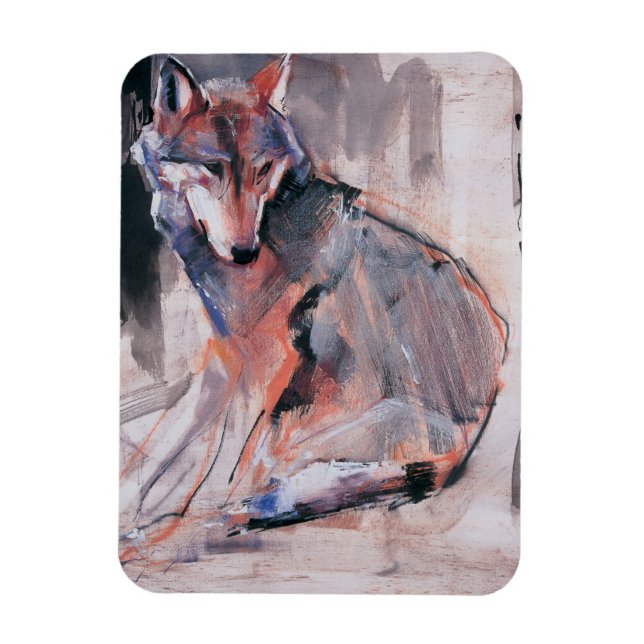 Ímã Lobo Sentado 2000 (Vertical)