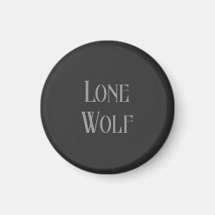 Imã Lobo Solitário Masculino Sigma Minimalista Moderna