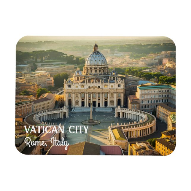 Ímã Locais Tranquilos na Cidade do Vaticano, Itália qu (Horizontal)