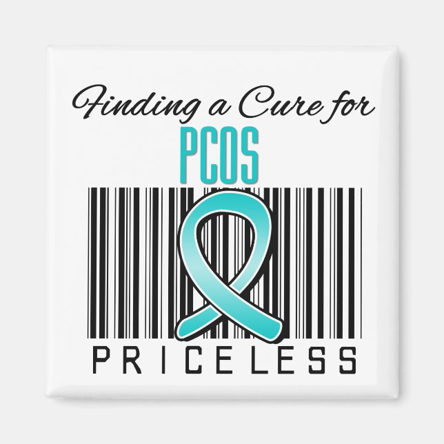 Imã Localizando uma Cura para PCOS PRICELESS (Frente)