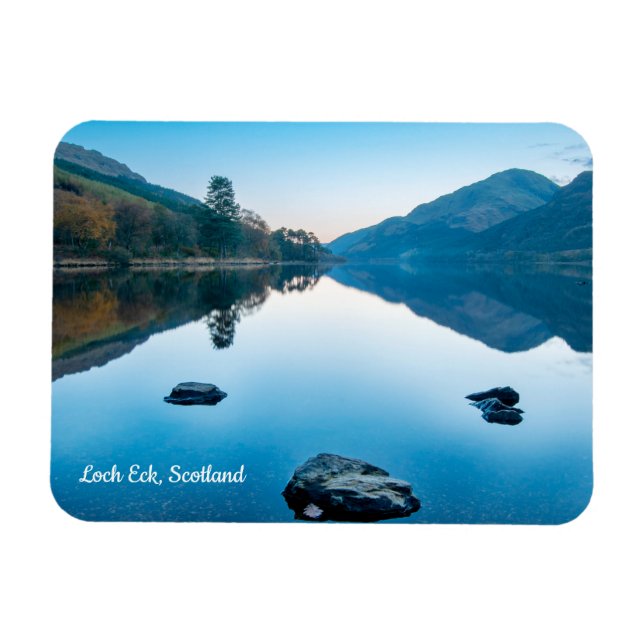 Ímã Loch Eck em Azul, Escócia Magnet (Horizontal)