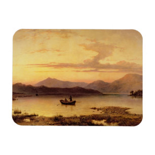 Ímã Loch Etive, de Bonawe - noite, 1875 (óleo no Ca