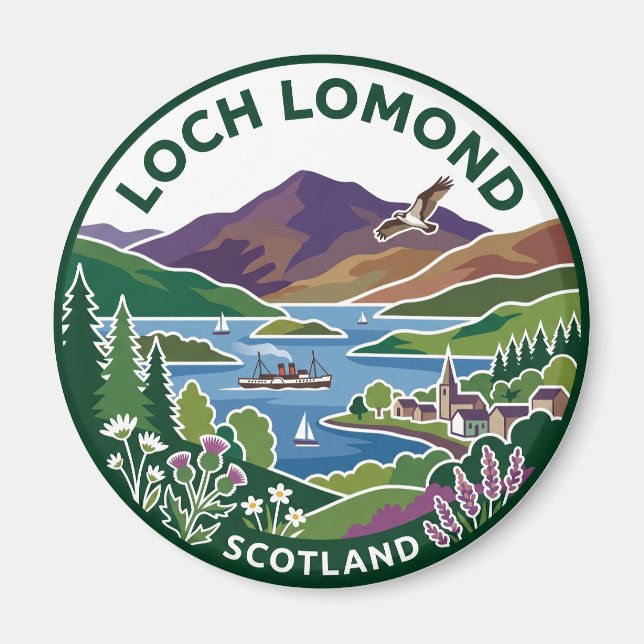 Imã Loch Lomond Escócia (Frente)