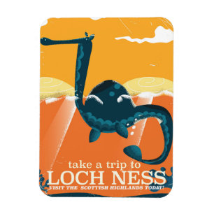 Ímã Loch Ness Escócia highlands monstro vintage