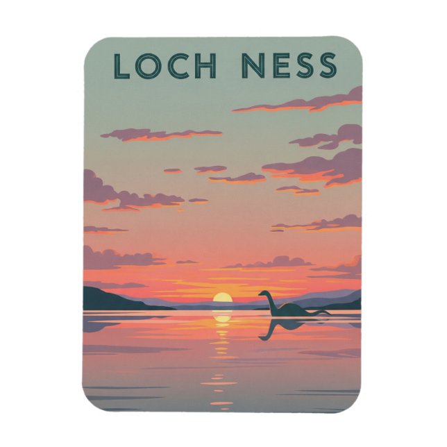 Ímã Loch Ness Nessie Viagem (Vertical)