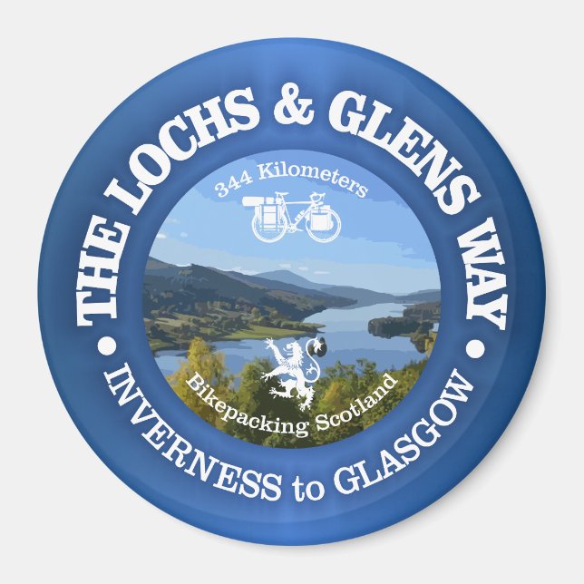 Imã Lochs & Glens Way (ciclismo c) (Frente)