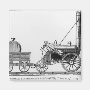 Imã Locomotiva de George Stephenson, "Rocket", 1829