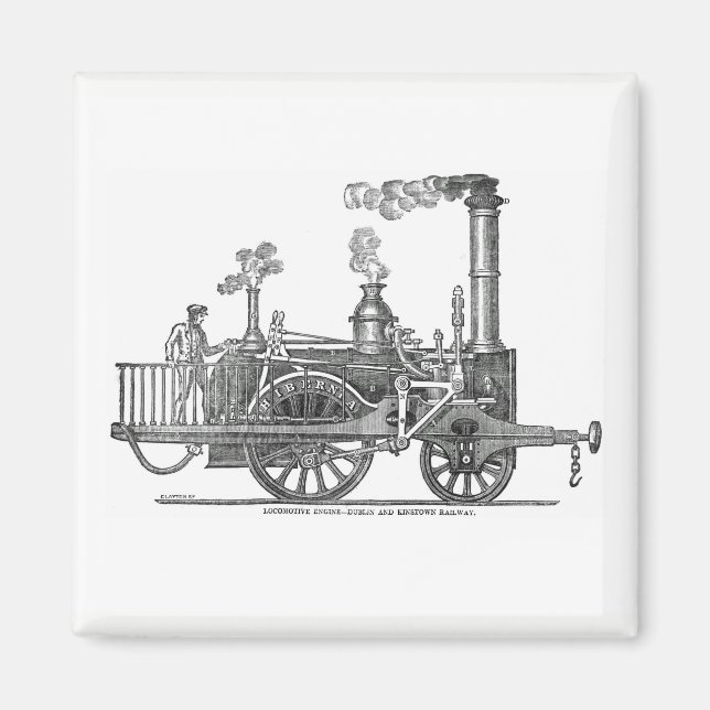 Imã Locomotiva de Vapor Antecipado (Frente)