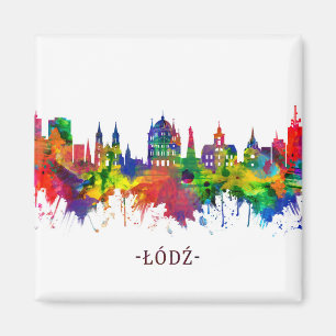Imã Lodz Polônia Skyline