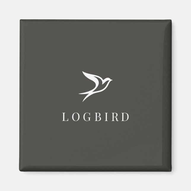 Imã LOGBIRD — ímã quadrado (Frente)