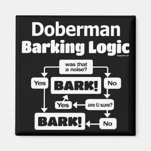 Imã Lógica do descascamento do Doberman