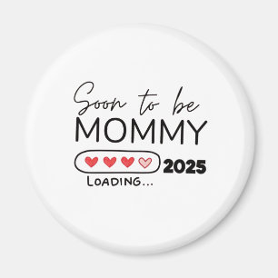 Imã Logo a Ser Mamãe 2025 Dia dos Namorados Gravidez