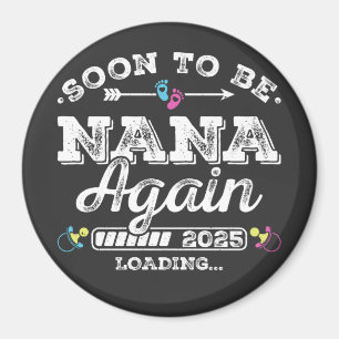 Imã Logo de Carregamento de Novo Avô/Nova Avó 2025
