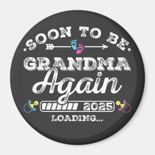 Imã Logo de Logo de Avó Novamente 2025 Círculo de Carr