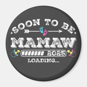 Imã Logo de Mamaw em Breve 2025 Carregando Círculo