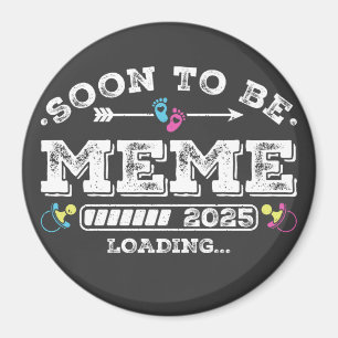 Imã Logo de Meme Futuro 2025 Círculo de Carregamento