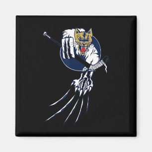 Imã Logo do Goleiro da Fera de Hóquei no Gelo do Gato