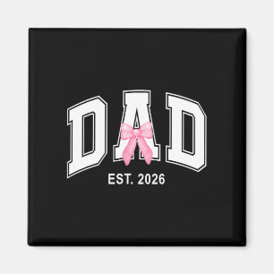Imã Logo pai de menina 2026 coquete rosa