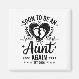 Imã Logo Serei Tia Novamente Est 2026 Anúncio de Gravi