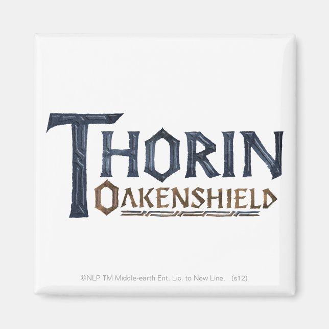Imã Logo THORIN OAKENSHIELD™ azul (Frente)