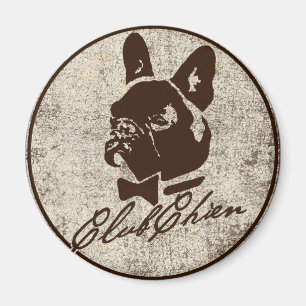 Imã Logotipo afligido CHIEN do CLUBE
