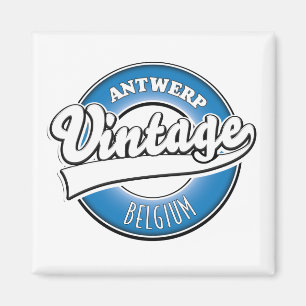 Imã logotipo antigo de antwerpen bélgica