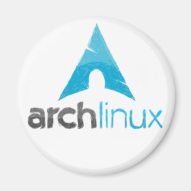 Imã Logotipo Arch Linux (Frente)