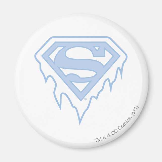 Imã Logotipo azul da Supergirl (Frente)