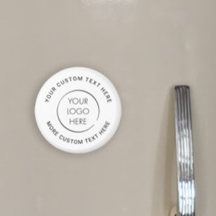 Imã Logotipo Básico Personalizado Negócios ou Marketin